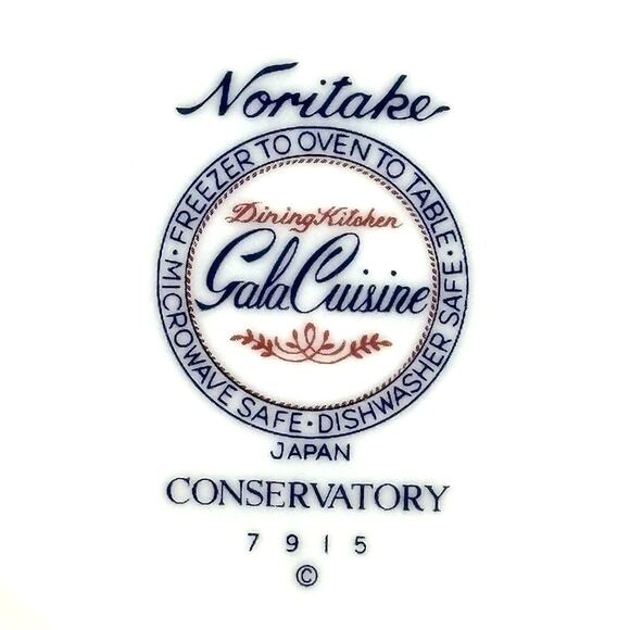 Noritake Conservatory Gala Cuisine 7915 Japan Tea Coffee Cup and Saucer Set! - Picture 8 of 9